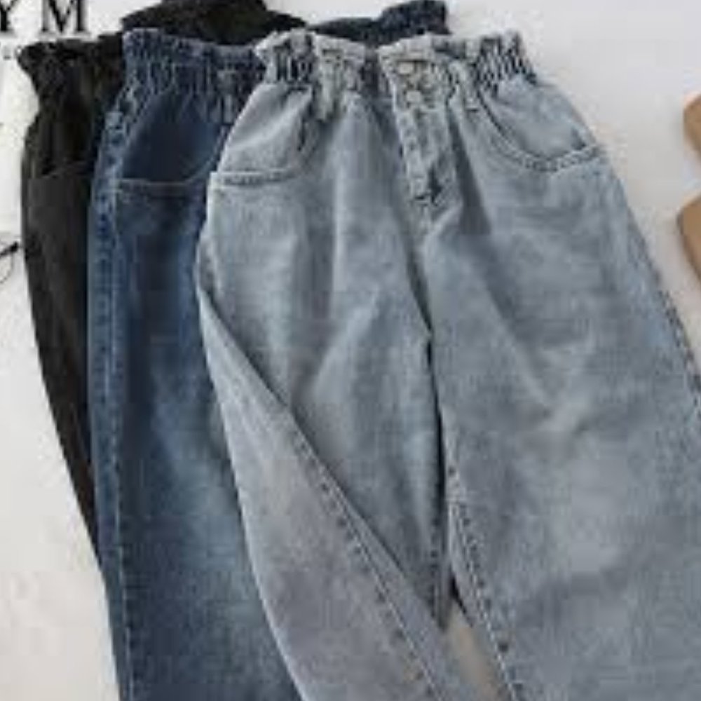 2 pc. Black and Blue Boyfriend jeans